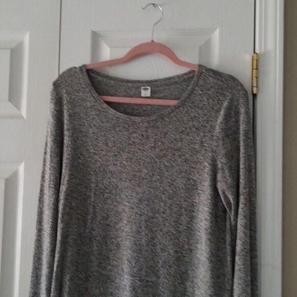 Old Navy gray soft light weight sweater shirt  Sz M - Picture 3 of 5